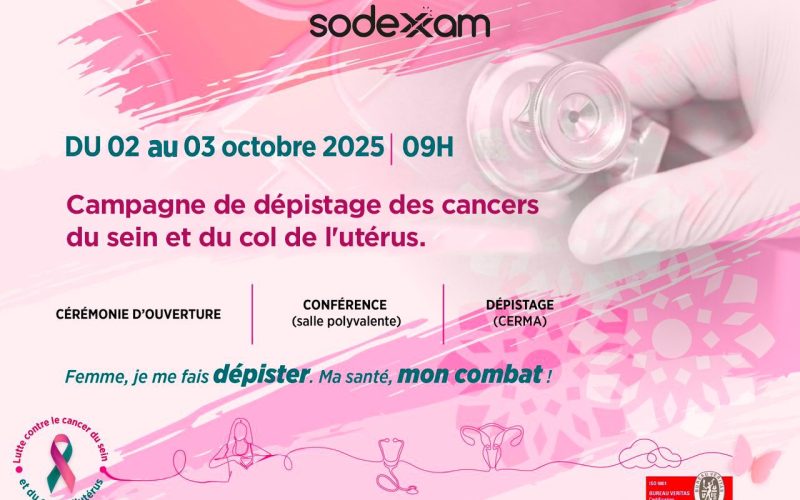 La SODEXAM organise les journées de la lutte contre les cancers du sein et du col de l’utérus