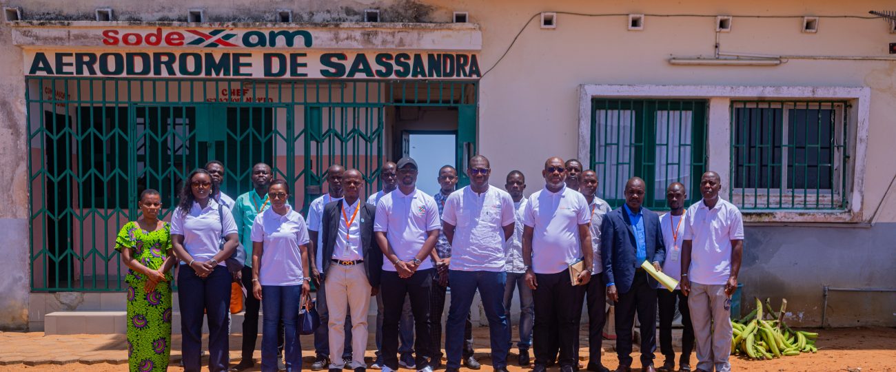 L’Aérodrome de Sassandra de recevoir la visite de Monsieur Directeur Général par intérim, Abdul Sylla