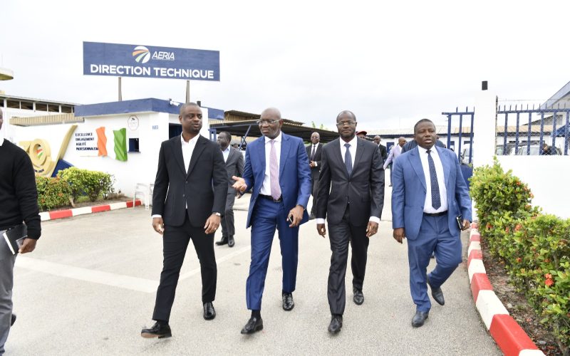 Développement aéroportuaire / Une ligne électrique dédiée mise en service pour renforcer la fiabilité du réseau de l’aéroport FHB d’Abidjan