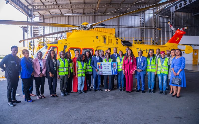 Visite de suivi des boursières à NHV CI et SOLENTA